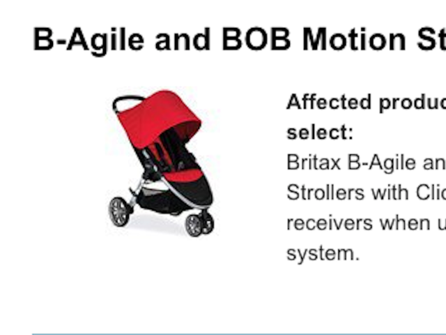 britax stroller recall